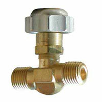 1224 Series 1/4 Inch (in) Outlet Connection Size (B) Needle Valve - (001224WA)