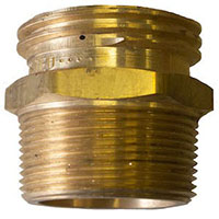 1 3/4 Inch (in) Male Dimension A American Corps of Mechanical Engineering (ACME) Brass Adapters - (005765F)