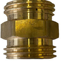 1 3/4 Inch (in) Male Dimension A American Corps of Mechanical Engineering (ACME) Brass Adapters - (005765M)