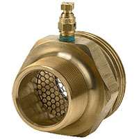 3.150 Inch (in) Length (A) Adapter with Vent Valve and Integral Screen - (005769HVB)