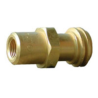 3/8 Inch (in) Inlet Size (A) American Corps of Mechanical Engineering (ACME) Check Connector for Lift Trucks - (007141M)