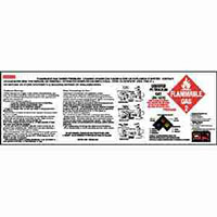 3-3/8 x 10 Inch (in) PROPANE HAZARD Vinyl Label - (08-V-56R)""