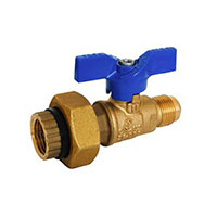 1/2 Inch (in) Inlet Connection Size Female National Pipe Thread (F.NPT) Dielectric Ball Valve - (101-513DU)