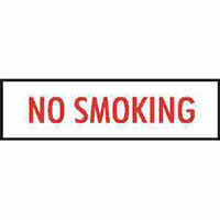 6 Inch (in) NO SMOKING Decal - (11-V-23A)""