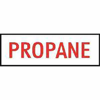6-3/4 x 27-1/4 Inch (in) PROPANE Decal - (11-V-28A)""