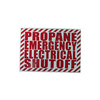 PROPANE EMERGENCY ELECTRICAL SHUT OFF Sign - (11A-P201)