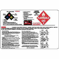 4.75 x 6.75 Inch (in) PROPANE HAZARD Vinyl Label - (13-V-44R)""