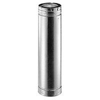 24 Inch (in) Length Galvanized Venting Pipe - (46DVA-24)