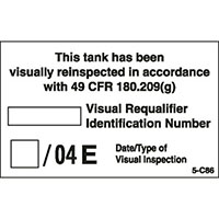 Custom Visual Re-Inspection Decal - (05-C-86)