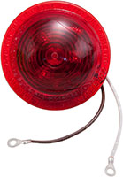 Red Shallow Light-Emitting Diode (LED) Lens