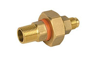 1/2 Inch (in) MNTP x 5/8 Inch (in) Male Flare Brass Dielectric Union