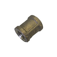 3/8 Inch (in) Size Female Pipe Thread (FPT) to Female Pipe Thread (FPT) Coupling - (B103E)