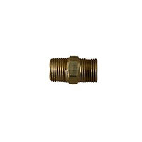 3/8" X 3/8" Brass Hex Nipple