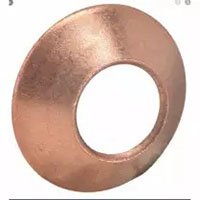 1/4 Inch (in) Tube Outer Diameter (O.D.) Copper Gasket