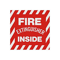 Fire Extinguisher Inside Decal