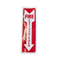 4 x 12 Inch (in) Fire Extinguisher Decal - (BL108)