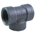 3 Inch (in) Thread Size Forged Steel 3-Way Tee Pipe Fitting - (FS3-TEE)