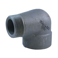 1/4 x 1/4 Inch (in) Thread Size and 90 Degree Forged Steel Street Elbow - (FSSE.25)