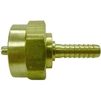 Female 1 Inch (in)-20 Swivel x 1/4 Inch (in) Hose (5) Barb Fitting