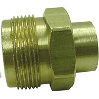 1/4 Inch (in) Female Pipe Thread x 1 Inch (in)-20 Male Thread HP Brass Connection Fitting with O-Ring