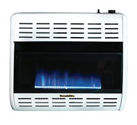 HearthRite 20,000 British Thermal Unit (Btu) Capacity Heat Rating Vent-Free Blue Flame Heater