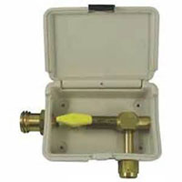 1-15/16 Inch (in) Size Ivory Gas Box with 1/2 Inch (in) Female National Pipe Thread Inlet - (ME951IVY)