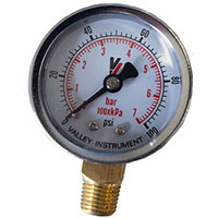 2 Inch (in) Case Size Pressure Gauge - (SG2-100)