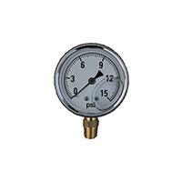 2-1/2 Inch (in) Case Size Pressure Gauge - (SGL2.5-15)