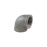 1/4 Inch (in) Thread Size and 90 Degree Standard Steel Elbow - (ST.25-ELL-90)