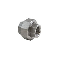 3/8 Inch (in) Thread Size Standard Steel Union - (ST.375-UNION)