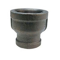 3/8 x 1/4 Inch (in) Size Standard Steel Reducing Coupling - (ST.375X.25RC)