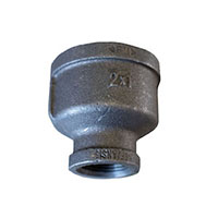 2 x 1 Inch (in) Size Standard Steel Reducing Coupling - (ST2X1RC)