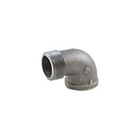 3/8 x 3/8 Inch (in) Thread Size and 90 Degree Standard Steel Street Elbow - (STSE.375)