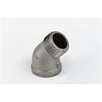 1-1/2 x 1-1/2 Inch (in) Thread Size and 90 Degree Standard Steel Street Elbow