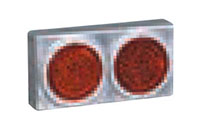 Red Left and Right Turn/Clearance and Red Stop/Tail Light-Emitting Diode (LED) 2-Lamp