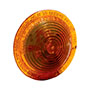 Amber Shallow Light-Emitting Diode (LED) Lens