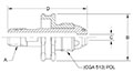 1/4 Inch (in) National Pipe Thread (NPT) Brass Material Male Prest-O-Lite (Pol) Swivel Adapter - 5