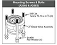 Mounting Screws and Bolts (A2885 and A2883)