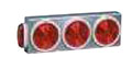 Red Left and Right Turn/Clearance and Red Stop/Tail Light-Emitting Diode (LED) 3-Lamp