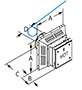 Square Horizontal Termination Caps - 2