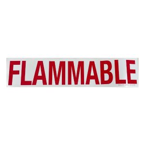 4" FLAMMABLE DECAL (5"X22")
