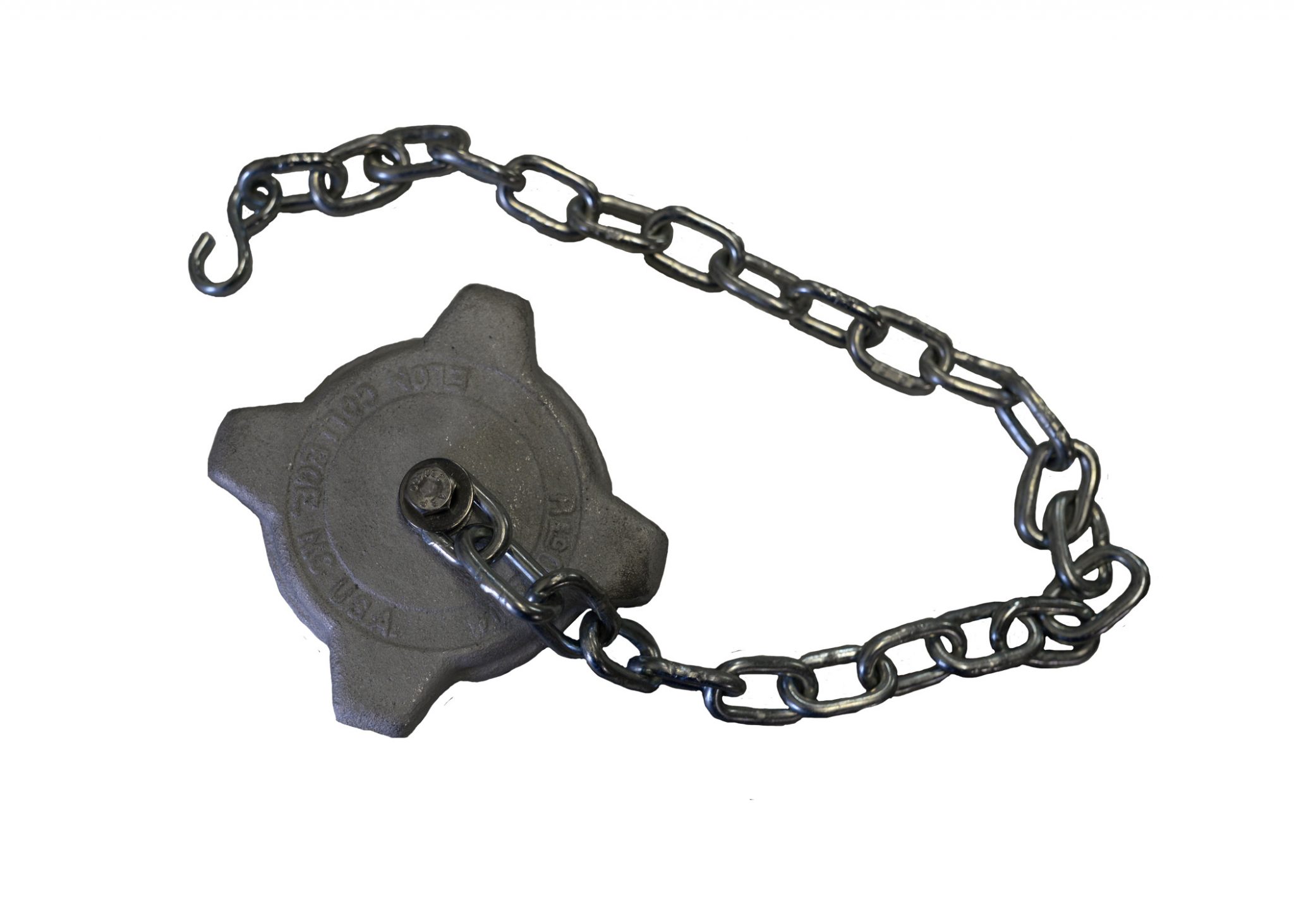 3-1/4" F.ACME CAP & CHAIN W/ RING - STEEL