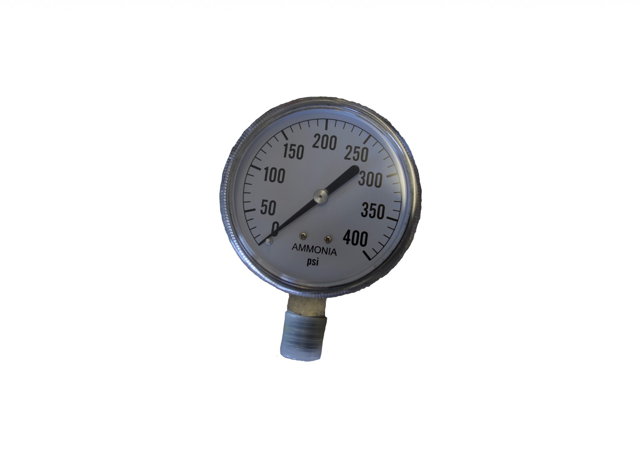 400# NH3 BOTTOM MOUNT PRESSURE GAUGE 2-1/2" - STAINLESS STEEL