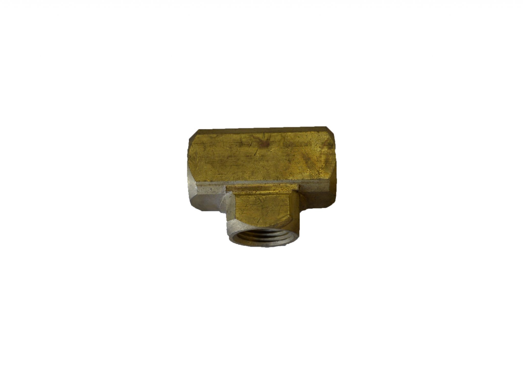 3/8" BRASS TEE - FPT ALL ENDS