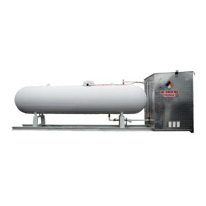 I-BEAM SKID & 4'X4X6' ALUMINUM CABINET FOR AN EBSRAY PUMP