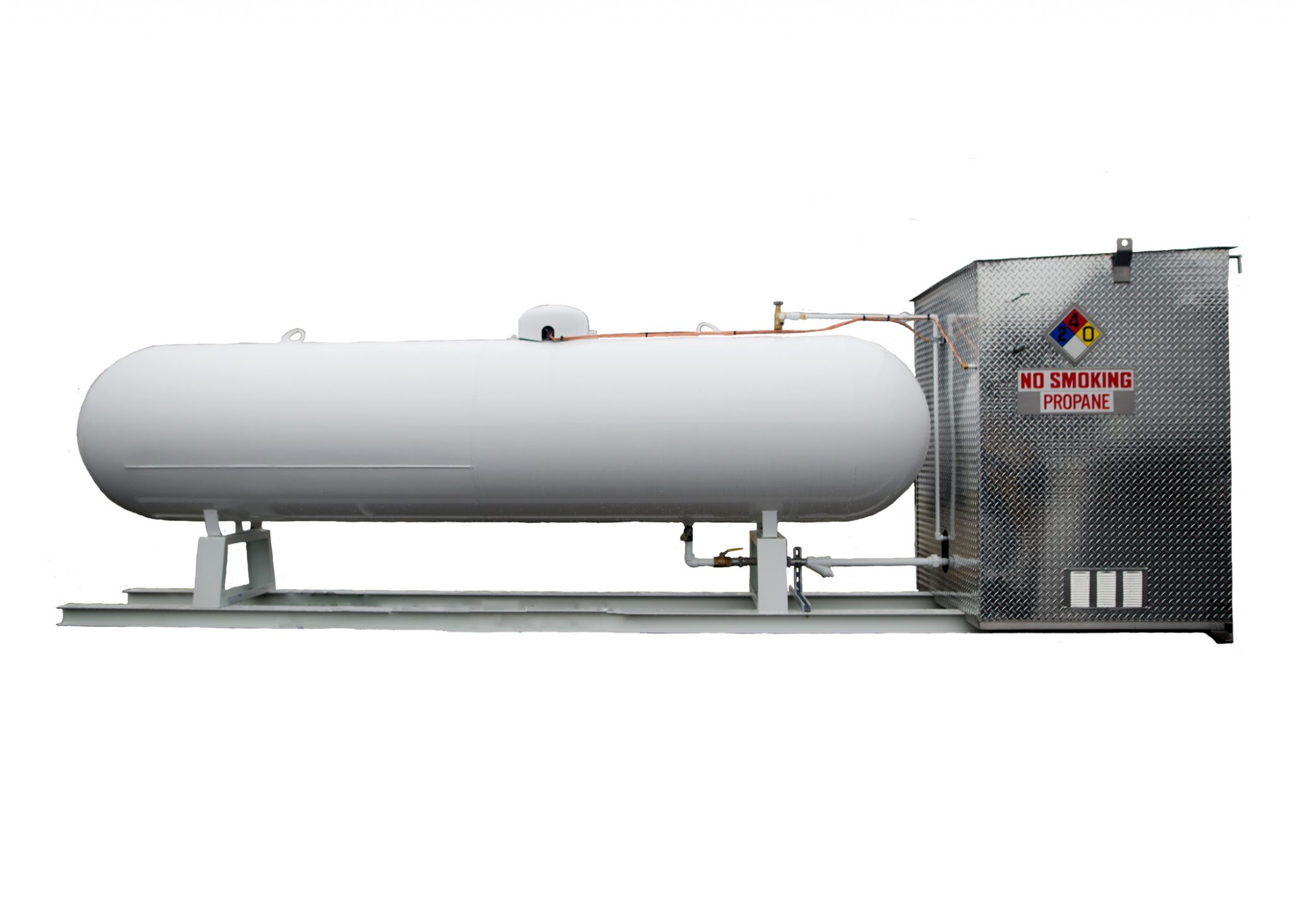 I-BEAM SKID & 4X4X6' ALUMINUM CABINET FOR A LGF1PE PUMP