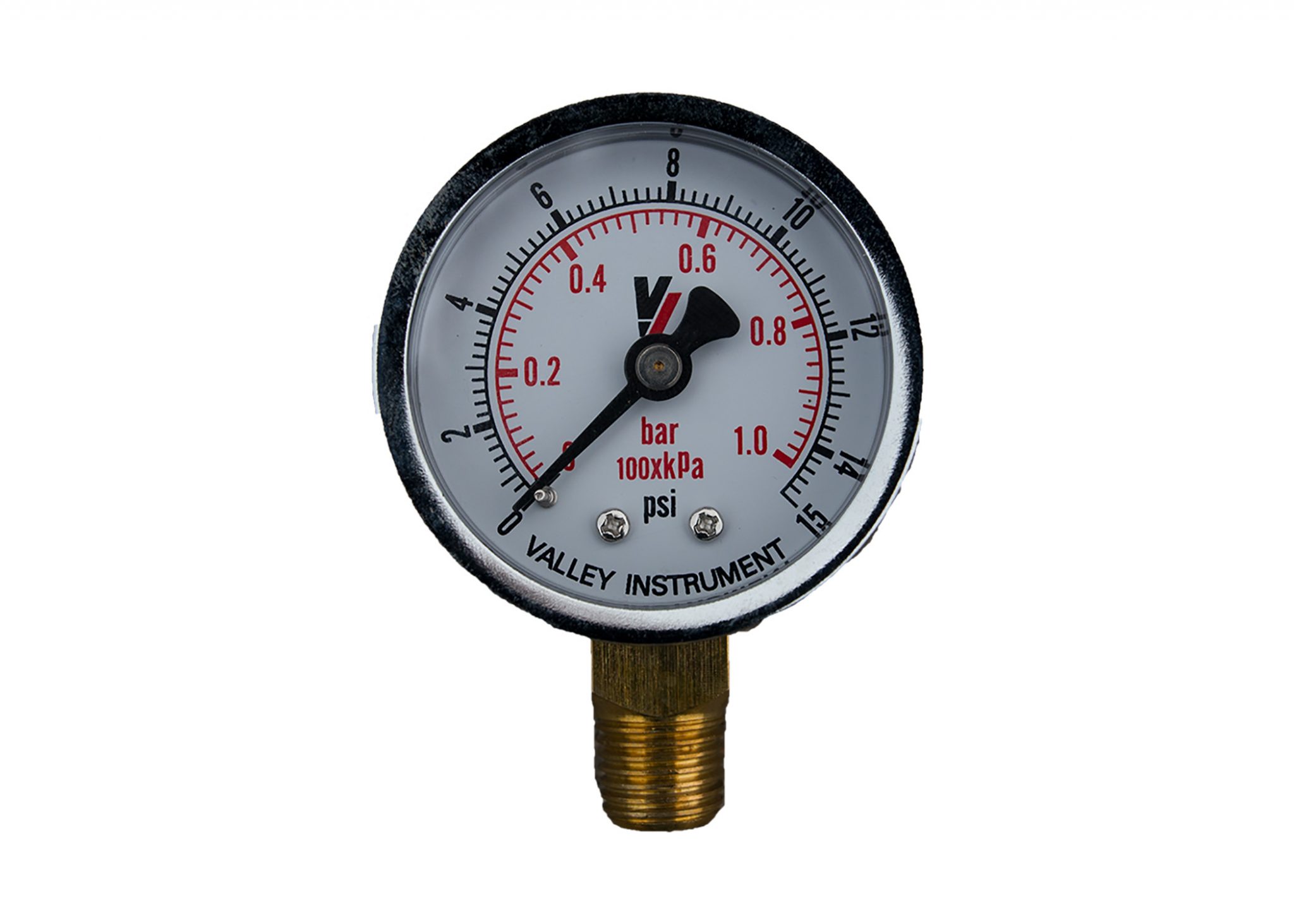 15# BOTTOM MOUNT PRESSURE GAUGE 2" - STEEL