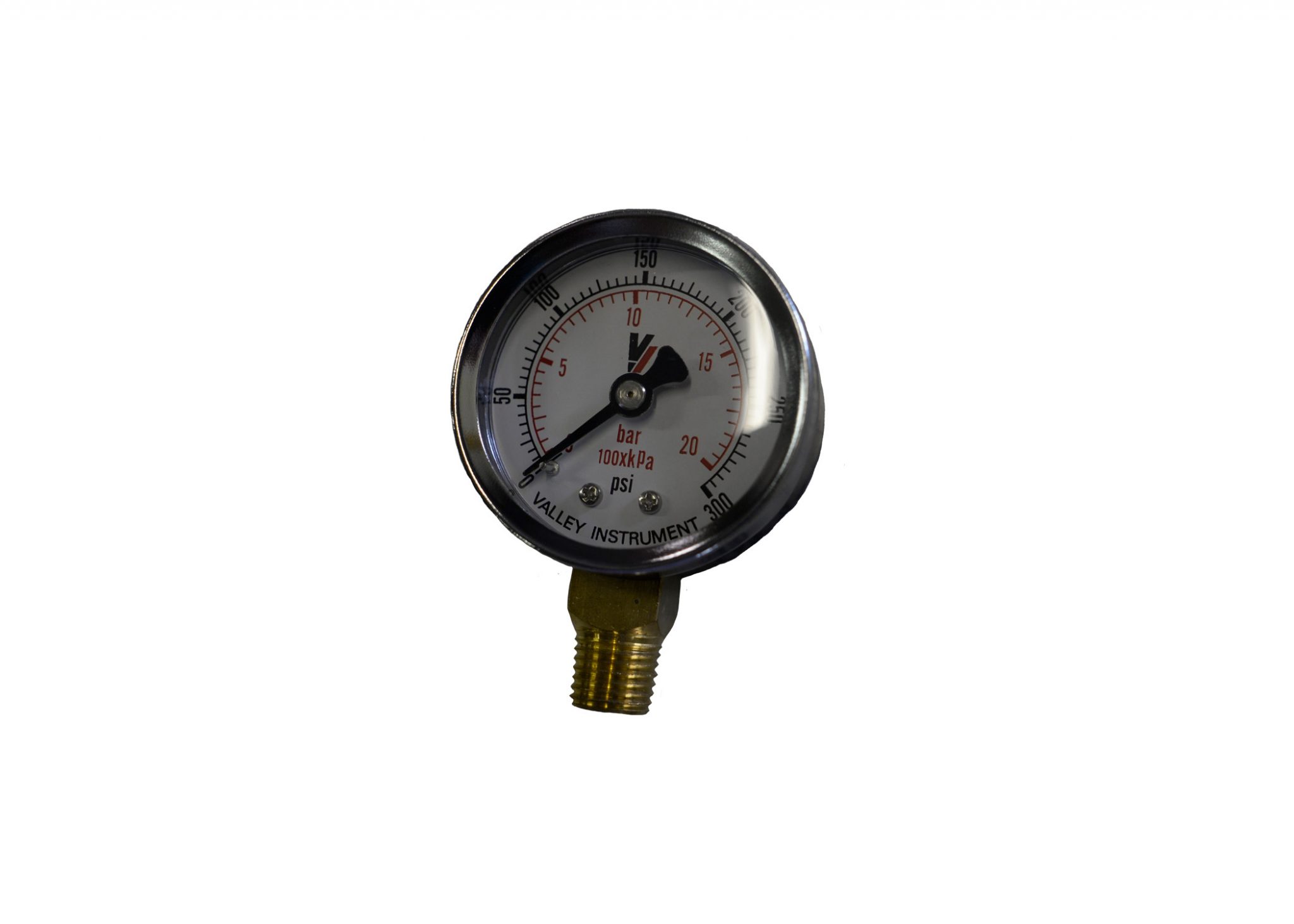 300# BOTTOM MOUNT PRESSURE GAUGE 2" - STEEL