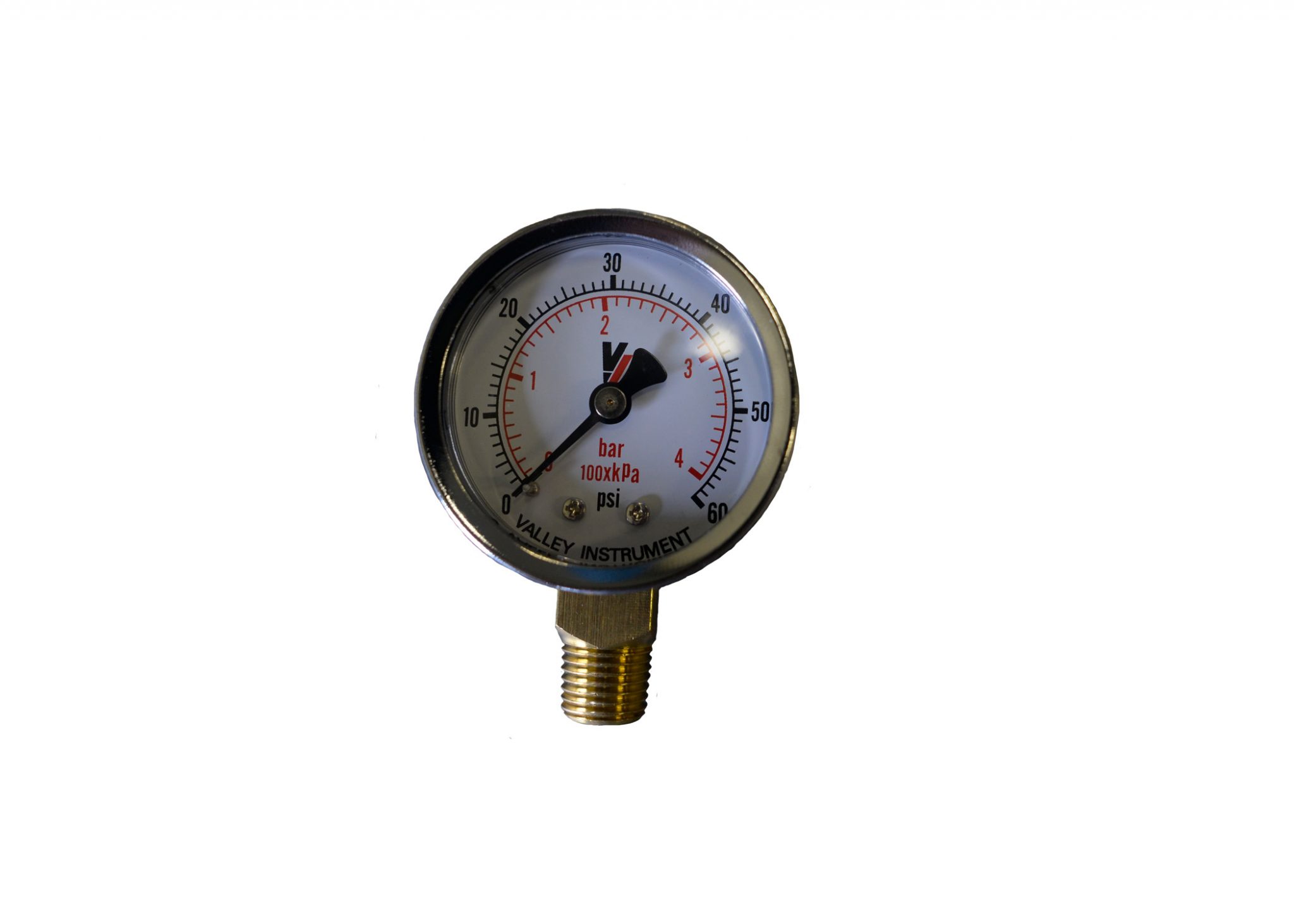 60# BOTTOM MOUNT PRESSURE GAUGE 2" - STEEL