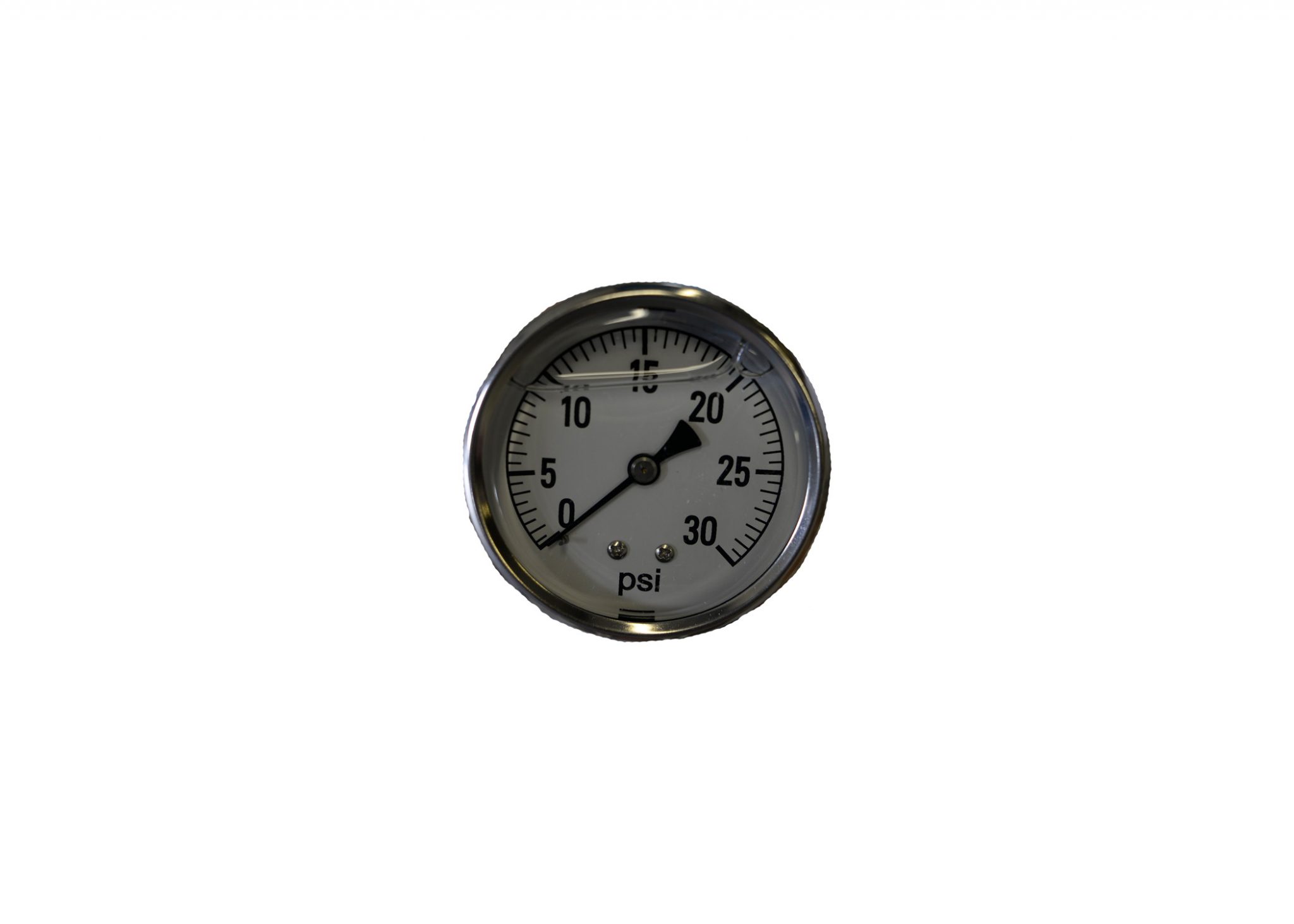 0-30# LIQUID FILLED BACK MOUNT PRESSURE GAUGE